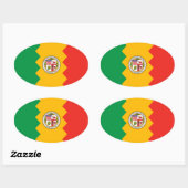 FOUR Los Angeles Flag Ovale Sticker (Vel)