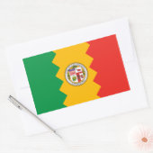 FOUR Los Angeles Flag Rechthoekige Sticker (Envelop)