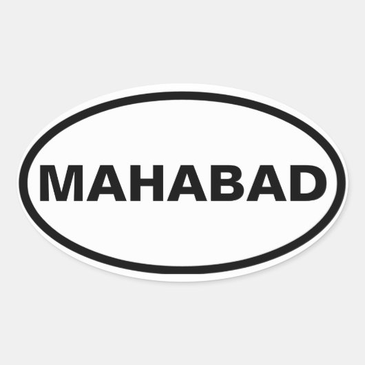 FOUR Mahabad Ovale Sticker (Voorkant)