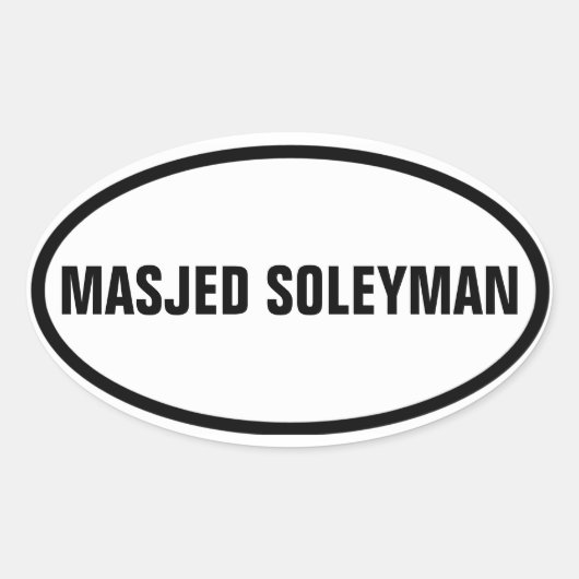 FOUR Masjed Soleyman Ovale Sticker (Voorkant)