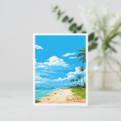 Four Mile Beach Australië Reizen illustratie Briefkaart (Staand voorkant)