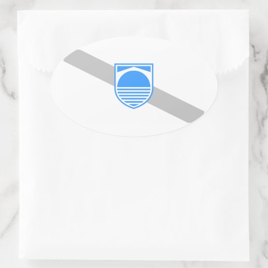 FOUR Mostar Flag Ovale Sticker (Tas)