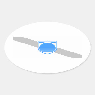 FOUR Mostar Flag Ovale Sticker