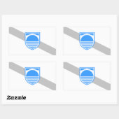 FOUR Mostar Flag Rechthoekige Sticker (Vel)