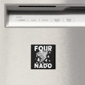 Four Nado Fournado 4th Birthday 4 Years Old  Magneet (Insitu (Vaatwasser))