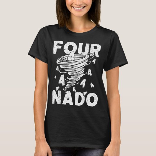 Four Nado Fournado 4th Birthday 4 Years Old  T-shirt (Voorkant)
