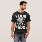 Four Nado Fournado 4th Birthday 4 Years Old  T-shirt (Voorkant volledig)