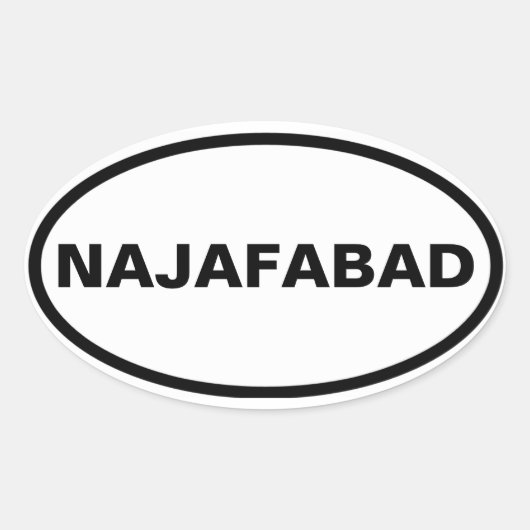 FOUR Najafabad Ovale Sticker (Voorkant)