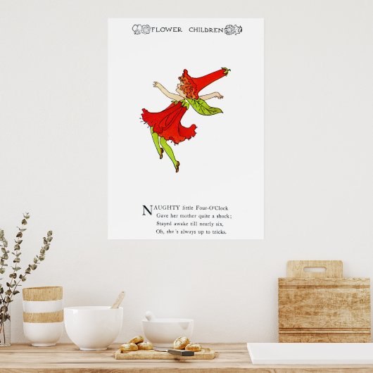 Four-O'Clock Poster (Keuken)