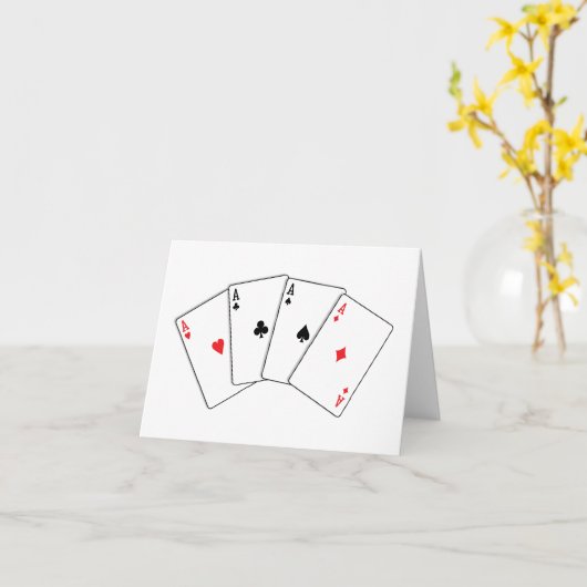 Four of a Kind Kaart (Gele Bloem)