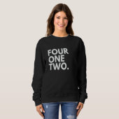 FOUR ONE TWO Netnummer 412 Pittsburgh PA Pennsylva Trui (Voorkant volledig)
