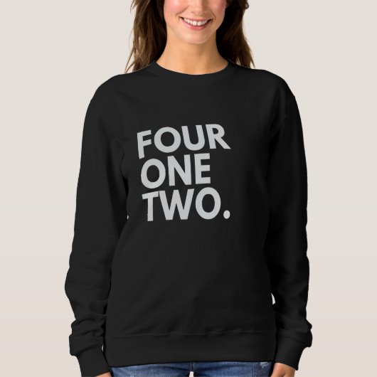 FOUR ONE TWO Netnummer 412 Pittsburgh PA Pennsylva Trui (Voorkant)