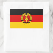 FOUR Oost - Duitsland vlag Rechthoekige Sticker (Tas)