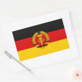 FOUR Oost - Duitsland vlag Rechthoekige Sticker (Envelop)