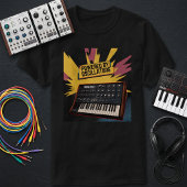 Four Oscillators, Zero Restraint – Pop-Art Synth T-shirt