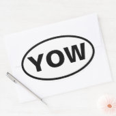 FOUR Ottawa Int'l Airport "YOW" Ovale Sticker (Envelop)