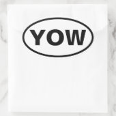 FOUR Ottawa Int'l Airport "YOW" Ovale Sticker (Tas)