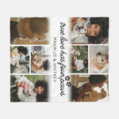 Four Paws Hondeneigenaar Foto Fleece Deken (Voorkant (Horizontaal))