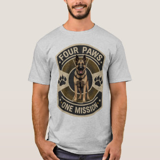 Four Paws One Mission K9 Werk T-Shirt