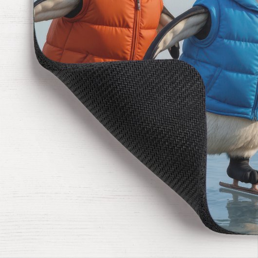 Four Penguins Ice Skating On Arctic Lake Muismat (Hoek)