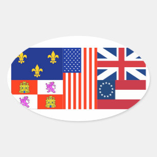FOUR Pensacola Flag Ovale Sticker