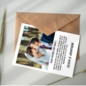 Four Photo Collage Wedding Thank You Notitiekaartje