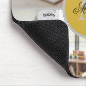 Four Photo Personalized Monogram Name Custom Muismat (Hoek)