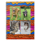 Four Photo Templates Abstract Art School Notitieboek (Voorkant)