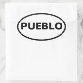FOUR Pueblo, Colorado Ovale Sticker (Tas)