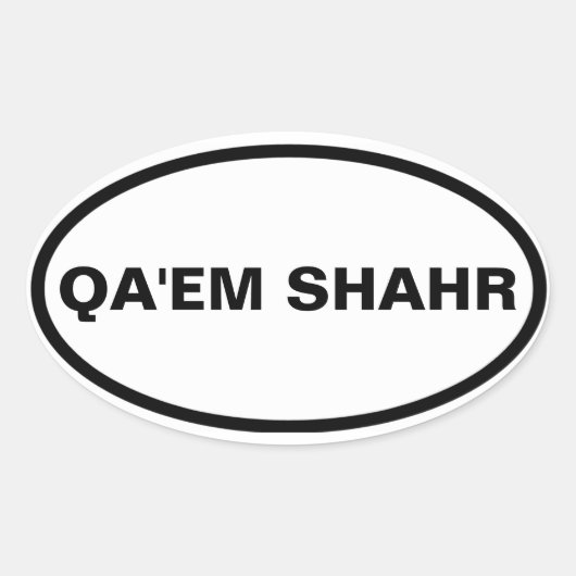 FOUR Qa'em Shahr Ovale Sticker (Voorkant)