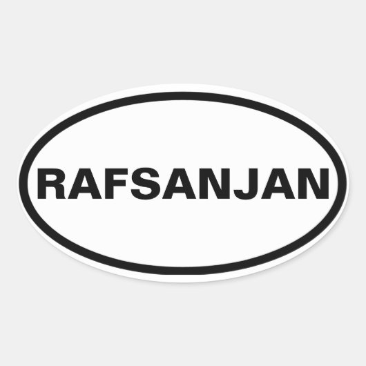 FOUR Rafsanjan Ovale Sticker (Voorkant)