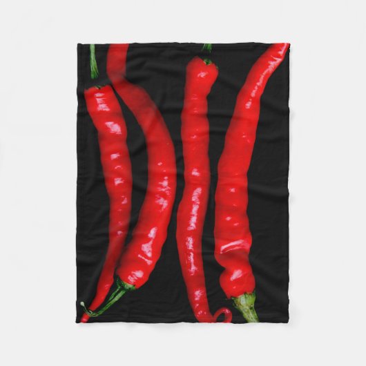 Four Red Chilies fba Fleece Deken (Voorkant)