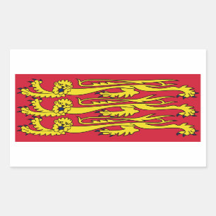 FOUR Royal Banner of England Rechthoekige Sticker