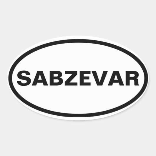 FOUR Sabzevar Ovale Sticker (Voorkant)