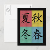 Four Seasons Briefkaart (Voorkant / Achterkant)