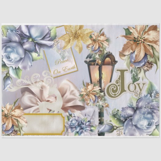 Four Seasons Collage Design Serie 4 Tissuepapier (Voorkant)
