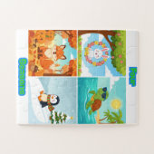 Four Seasons Dieren Kids Puzzel (Horizontaal)