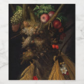 Four Seasons in One Head, 1590 by Arcimboldo Wijn Etiket (Enkel label)