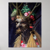 Four Seasons in One Head, Arcimboldo Poster (Voorkant)