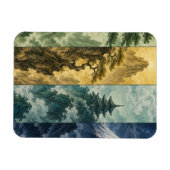 Four Seasons Mountain | Japans inktlandschap Magneet (Horizontaal)