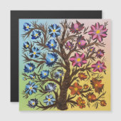 Four Seasons of Color Magnetic Card (Voorkant / Achterkant)