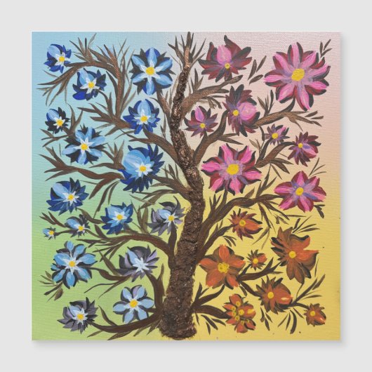 Four Seasons of Color Magnetic Card (Voorkant)