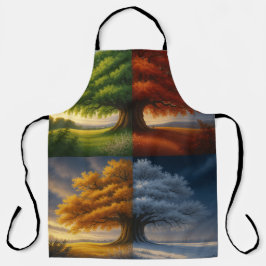 Four Seasons Tree Apron Schort