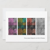 Four Seasons Trees Stijlvolle Hedendaagse Kaart (Voorkant)