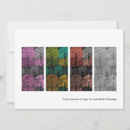 Four Seasons Trees Stijlvolle Hedendaagse Kaart