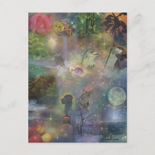 Four Seasons - Voorjaar Zomer Winter Herfst Briefkaart (Voorkant)