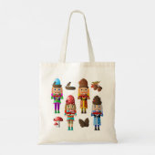 Four Seasons Woodland Nutcrackers Canvas tas (Achterkant)