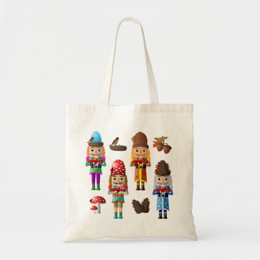 Four Seasons Woodland Nutcrackers Canvas tas (Voorkant)