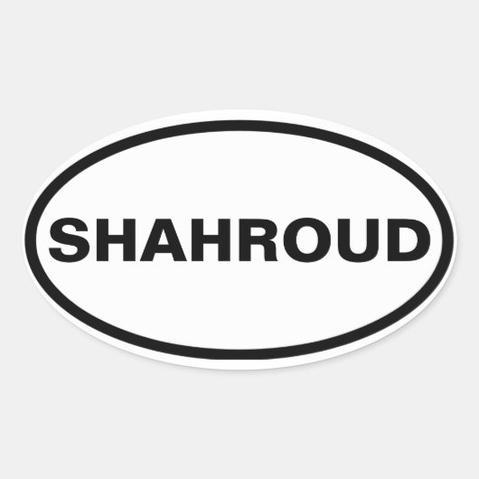 FOUR Shahroud Ovale Sticker (Voorkant)