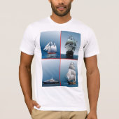 Four Ships Mens T-Shirt (Voorkant)